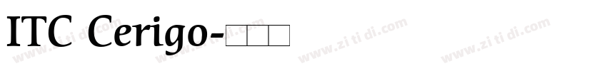ITC Cerigo字体转换